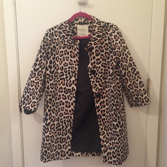 kate spade leopard coat